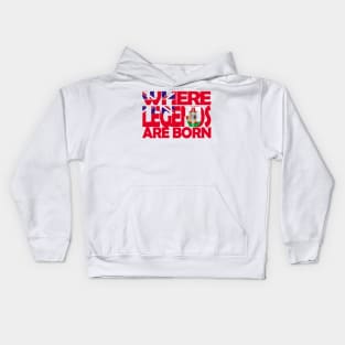 Bermuda Flag - Where Legends Are Born - Bermudian - Soca Mode Kids Hoodie